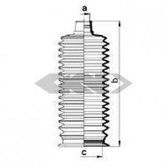 Пильовик кермової рейки SPIDAN 83889