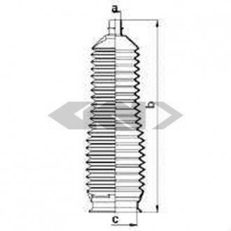 Пильовик кермової рейки SPIDAN 83905