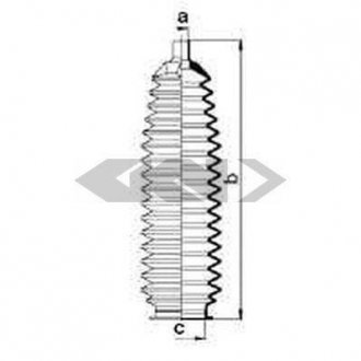 Пыльник рулевой рейки SPIDAN 84053