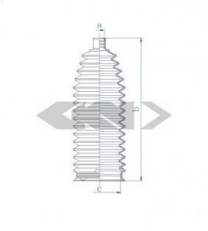 Пильовик кермової рейки SPIDAN 84128
