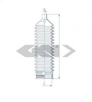 Пыльник рулевой рейки SPIDAN 84185