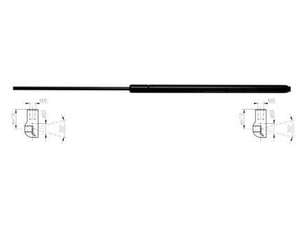 Газова пружина кришки багажника STARLINE 1028802