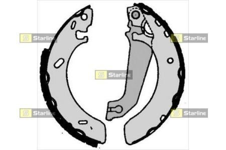 Тормозные колодки барабанные STARLINE BC 06050