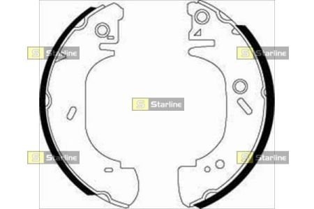 Тормозные колодки барабанные STARLINE BC 07410