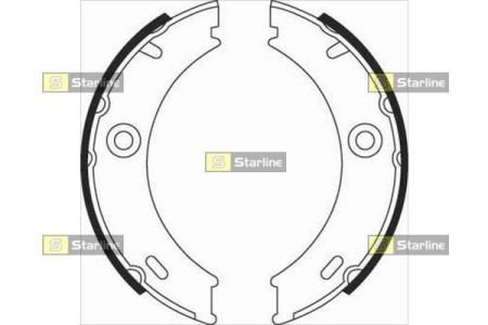 Тормозные колодки барабанные STARLINE BC 07970 (фото 1)