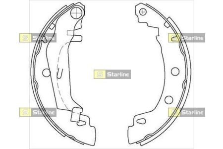 Тормозные колодки STARLINE BC08750