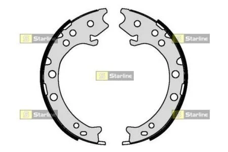 Тормозные колодки барабанные STARLINE BC 09420 (фото 1)