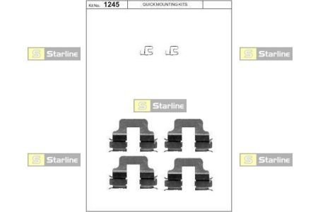 Ремонтный комплект тормозных колодок STARLINE BDPR07