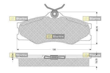 Автозапчастина STARLINE BDS229