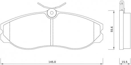 Тормозные колодки дисковые STARLINE BD S257 (фото 1)