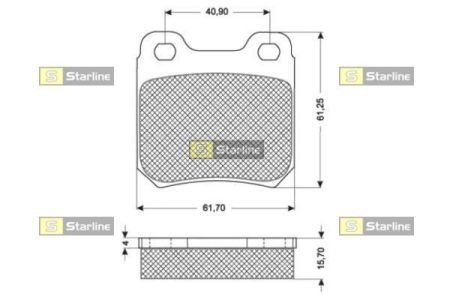 Тормозные колодки дисковые STARLINE BD S276