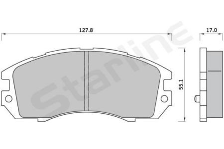 Колодки тормозные дисковые, к-кт. STARLINE BDS388