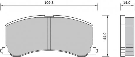 Тормозные колодки дисковые STARLINE BD S413 (фото 1)
