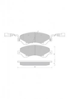 Тормозные колодки дисковые STARLINE BD S849P (фото 1)