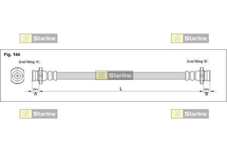 Шланг тормозной STARLINE HAST1062 (фото 1)