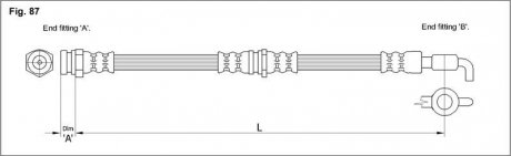 Тормозной шланг STARLINE HA ST.1088