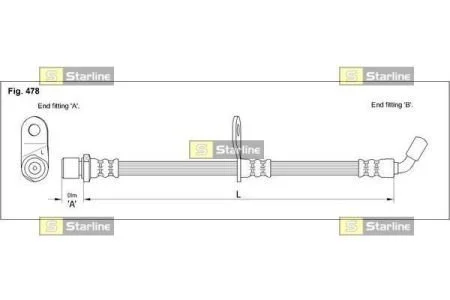 Тормозной шланг STARLINE HAST1152