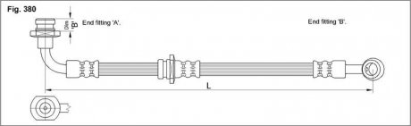 Тормозной шланг STARLINE HA ST.1162 (фото 1)