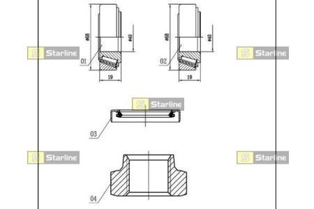 Подшипник колесный STARLINE LO 01324