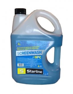Жидкость стеклоочистителя (-30) 4L STARLINE S NA SW30-4 (фото 1)