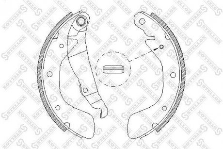 Гальмівні колодки (набір) STELLOX 409100SX