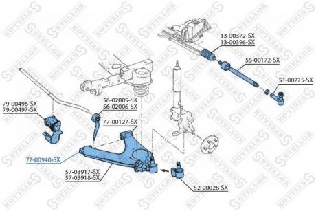 Підвіска STELLOX 7700940SX