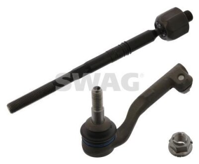 Рульова тяга(з наконечником) лів (dł.332mm) BMW 1 (F20), 1 (F21), 2 (F22, F87), 3 (F30, F80), 3 (F31), 3 GRAN TURISMO (F34), 4 (F32, F82), 4 (F33, F83), 4 GRAN COUPE (F36) 1.5-3.0H 07.11- SWAG 20944285