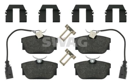 Гальмівні колодки, дискове гальмо (набір) SWAG 30916408
