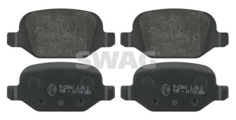 Гальмівні колодки, дискове гальмо (набір) SWAG 70916370