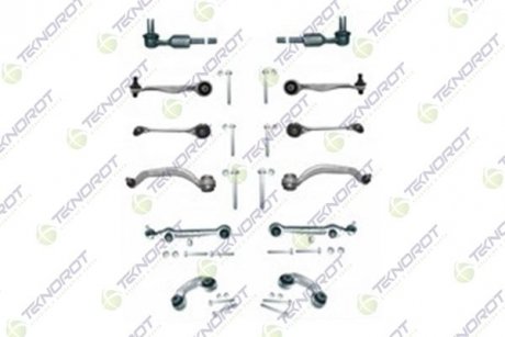 VW К-кт рычагов+тяги стаб.+наконечн.+крепление Audi A6 97-,A8 94- TEKNOROT A-533