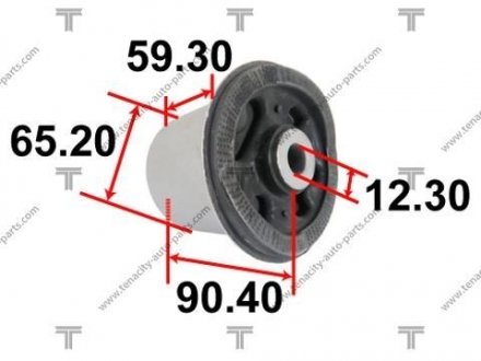 Сайлентблок важеля nissan tiida 04-12 TENACITY AAMNI1072 (фото 1)