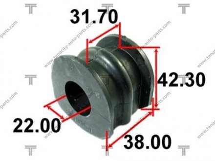 Втулка стабілізатора гумова TENACITY ASBNI1007 (фото 1)