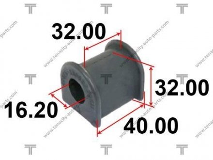 Втулка стабілізатора гумова TENACITY ASBTO1024
