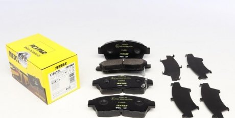 Комплект тормозных колодок, дисковый тормоз TEXTAR 2160101 (фото 1)
