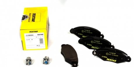Комплект тормозных колодок, дисковый тормоз TEXTAR 2198004