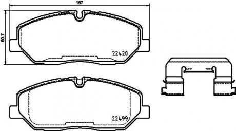 Комплект тормозных колодок TEXTAR 2242001 (фото 1)