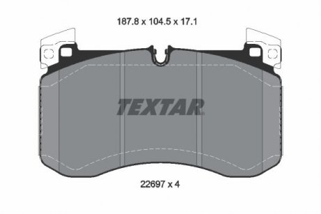 Комплект тормозных колодок TEXTAR 2269701