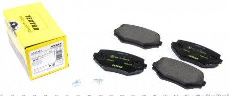 Комплект тормозных колодок, дисковый тормоз TEXTAR 2331401 (фото 1)