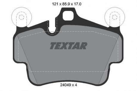Комплект тормозных колодок, дисковый тормоз TEXTAR 2404903