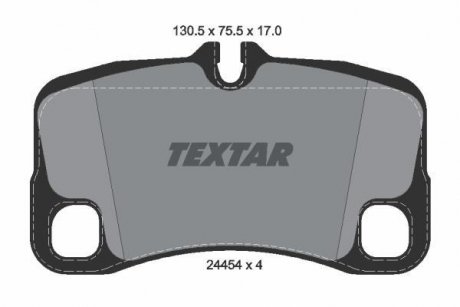Комплект тормозных колодок, дисковый тормоз TEXTAR 2445403