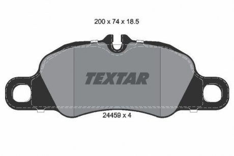 Комплект тормозных колодок, дисковый тормоз TEXTAR 2445901
