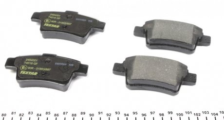 Комплект тормозных колодок TEXTAR 2454001 (фото 1)