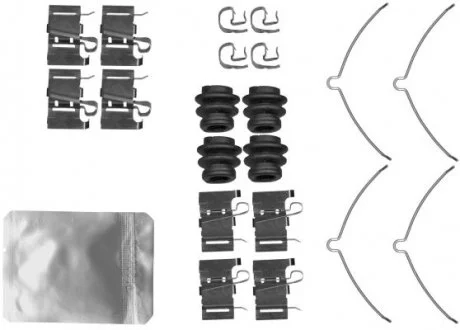 Монтажний набір гальмівних колодок JEEP CHEROKEE LEXUS ES, LM, LS, NX, RX TOYOTA CAMRY, HIGHLANDER / KLUGER, RAV 4 III, RAV 4 IV, RAV 4 V 2.0-3.5H 05.07- TEXTAR 82555600