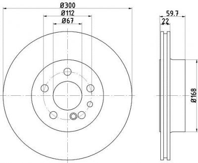 Тормозной диск TEXTAR 92056800 (фото 1)
