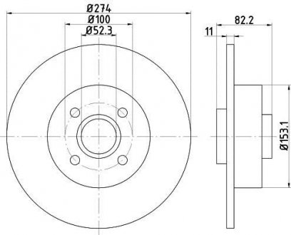 Тормозной диск TEXTAR 92141403 (фото 1)