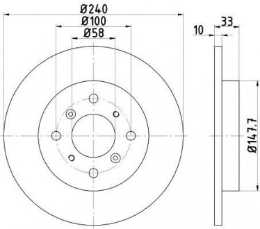 Тормозной диск TEXTAR 92153300 (фото 1)