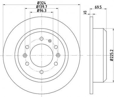 Тормозной диск TEXTAR 92161800 (фото 1)