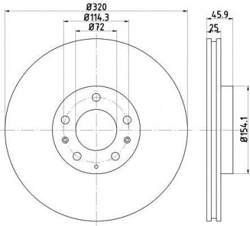 Тормозной диск TEXTAR 92166300 (фото 1)