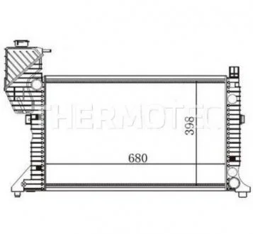 Радиатор, охлаждение двигателя THERMOTEC D7M004TT (фото 1)