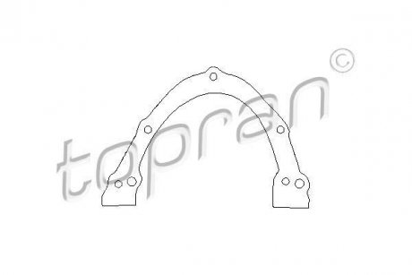 Прокладка, кришка картера (блок-картер двигуна) TOPRAN / HANS PRIES 100193 (фото 1)